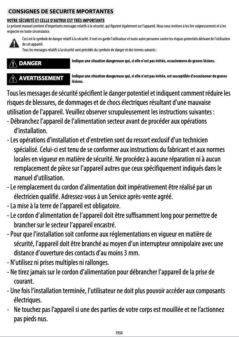 Image de la première page du manuel de l'appareil AKP 737