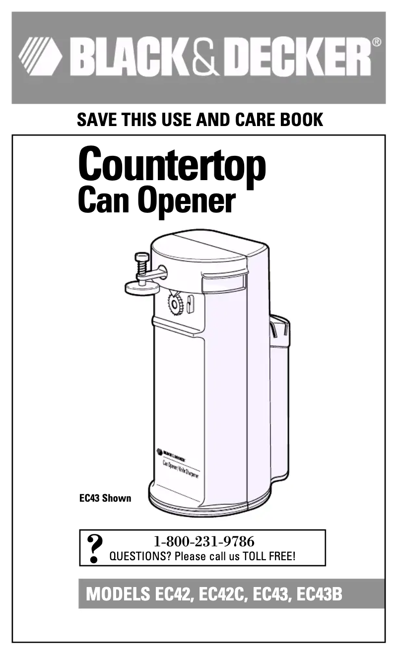Page 1 de la notice Manuel utilisateur Black & Decker EC42