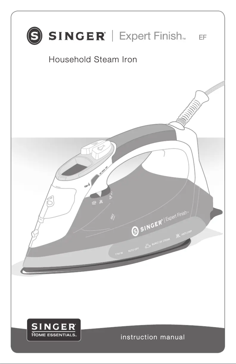 Page 1 de la notice Manuel utilisateur Singer Expert Finish