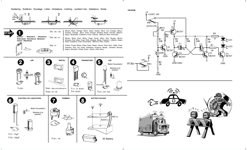 Page 1 de la notice Manuel utilisateur Velleman MK148