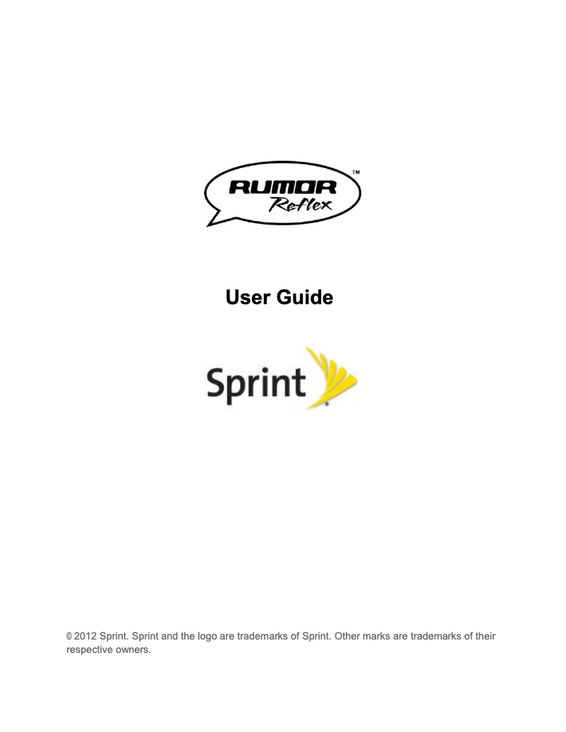 Image de la première page du manuel de l'appareil Rumor Reflex LN272