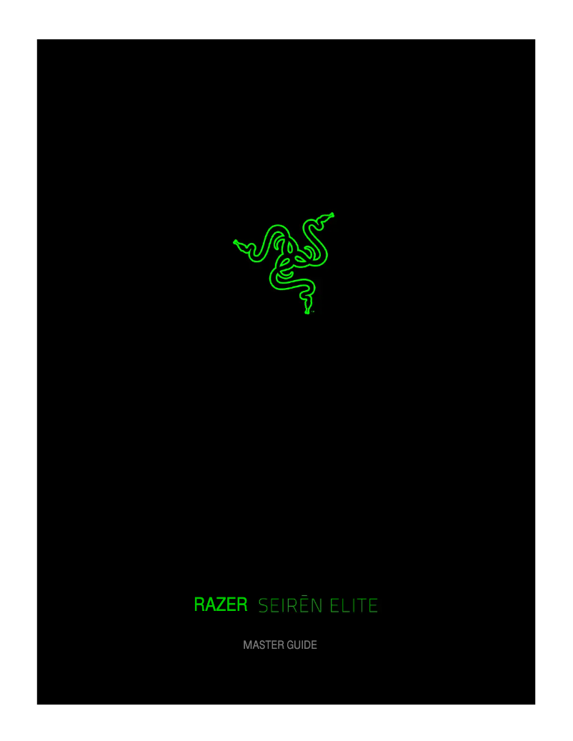 Page n°1 - Manuel utilisateur Razer Black Seiren Elite