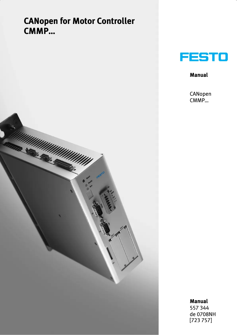 Page 1 de la notice Manuel utilisateur Festo P.BE-CMMP-CO-SW-DE