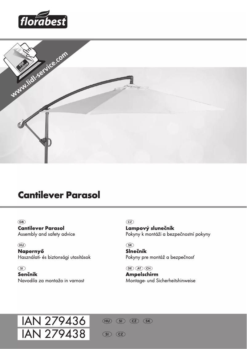 Page n°1 - Manuel utilisateur Florabest IAN 279436