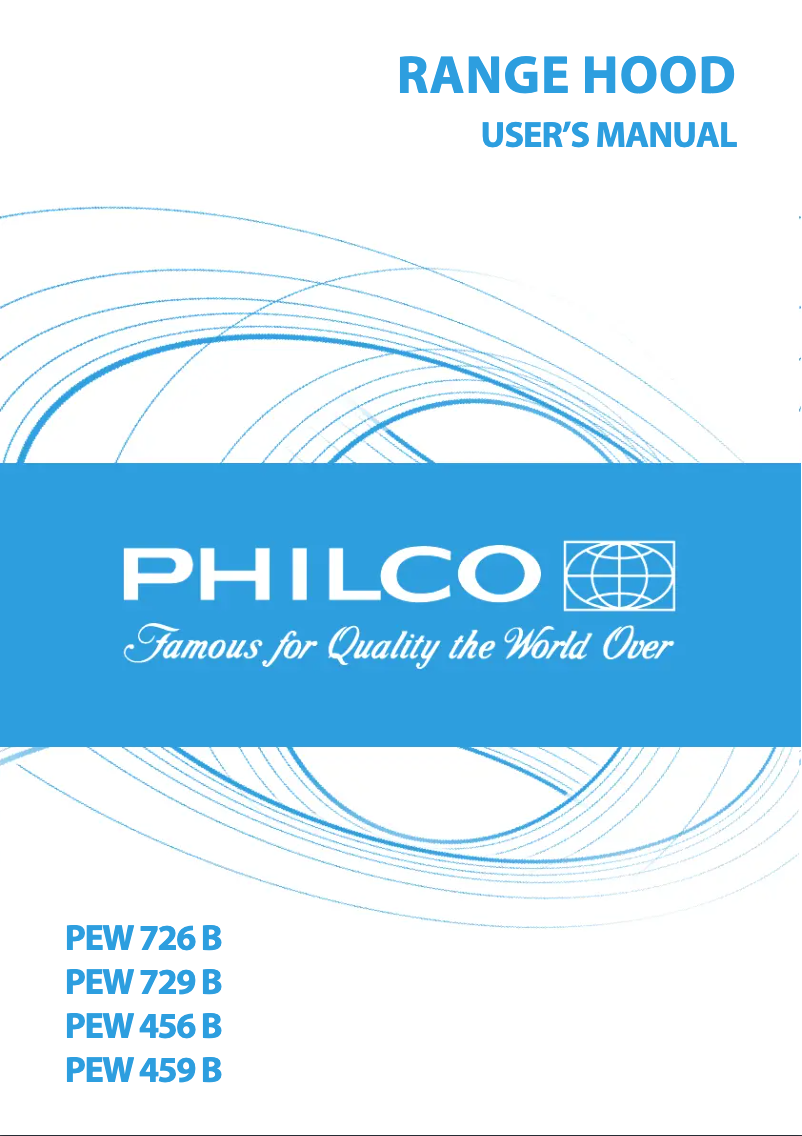 Page n°1 - Manuel utilisateur Philco PEW 726 B