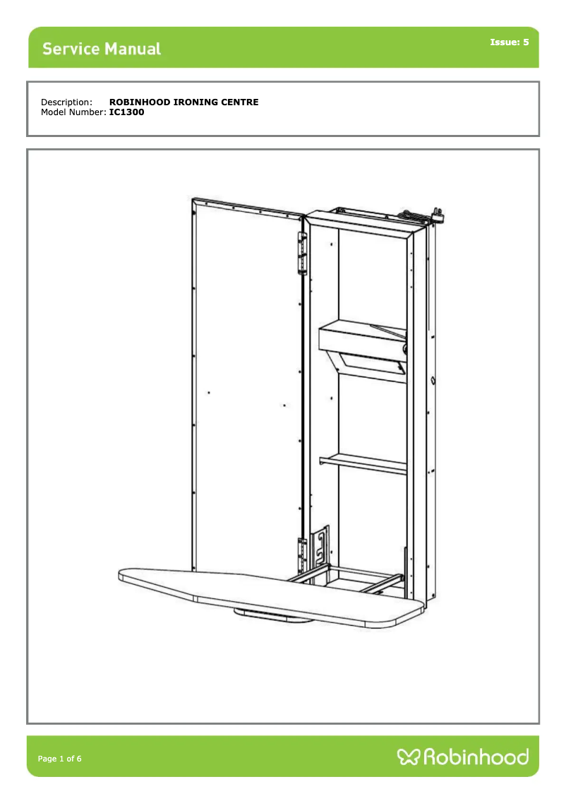 Page n°1 - Manuel utilisateur Robinhood IC1300