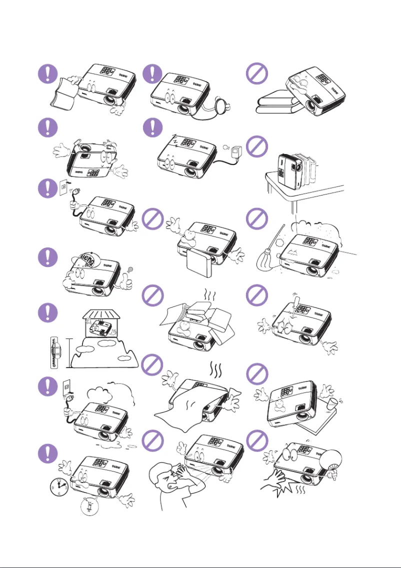 Page n°1 - Guide de démarrage rapide BenQ MS517