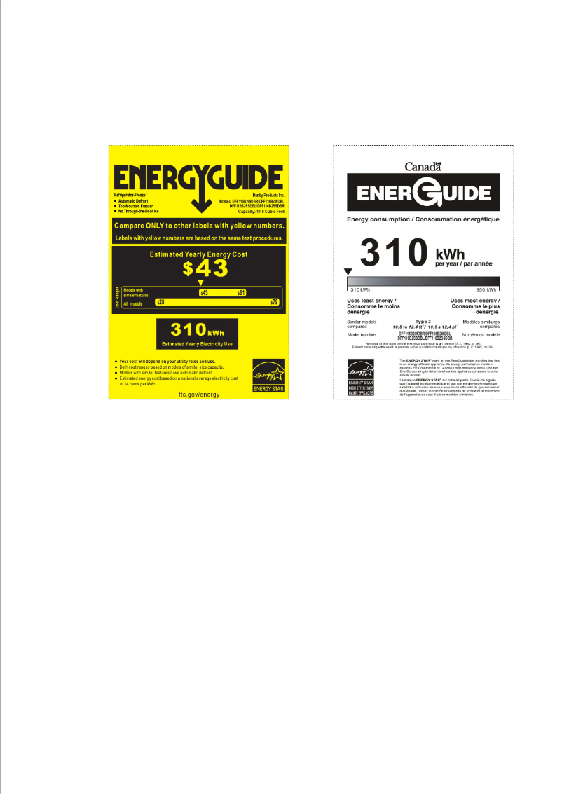 Image de la première page du manuel de l'appareil DFF116B2WDBR