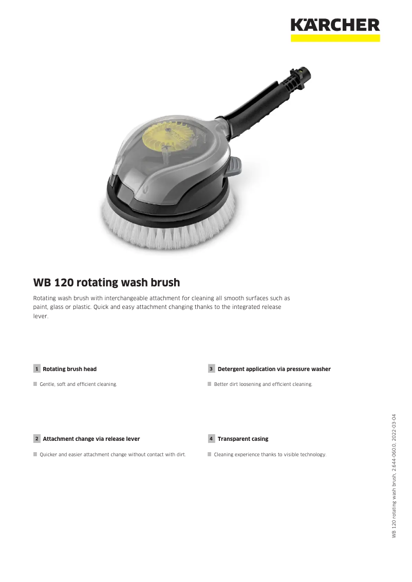 Image de la première page du manuel de l'appareil WB 120