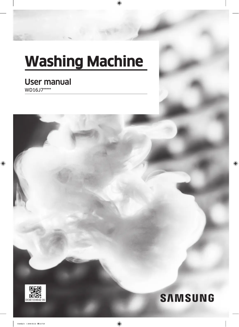 Image de la première page du manuel de l'appareil WD16J7800KW