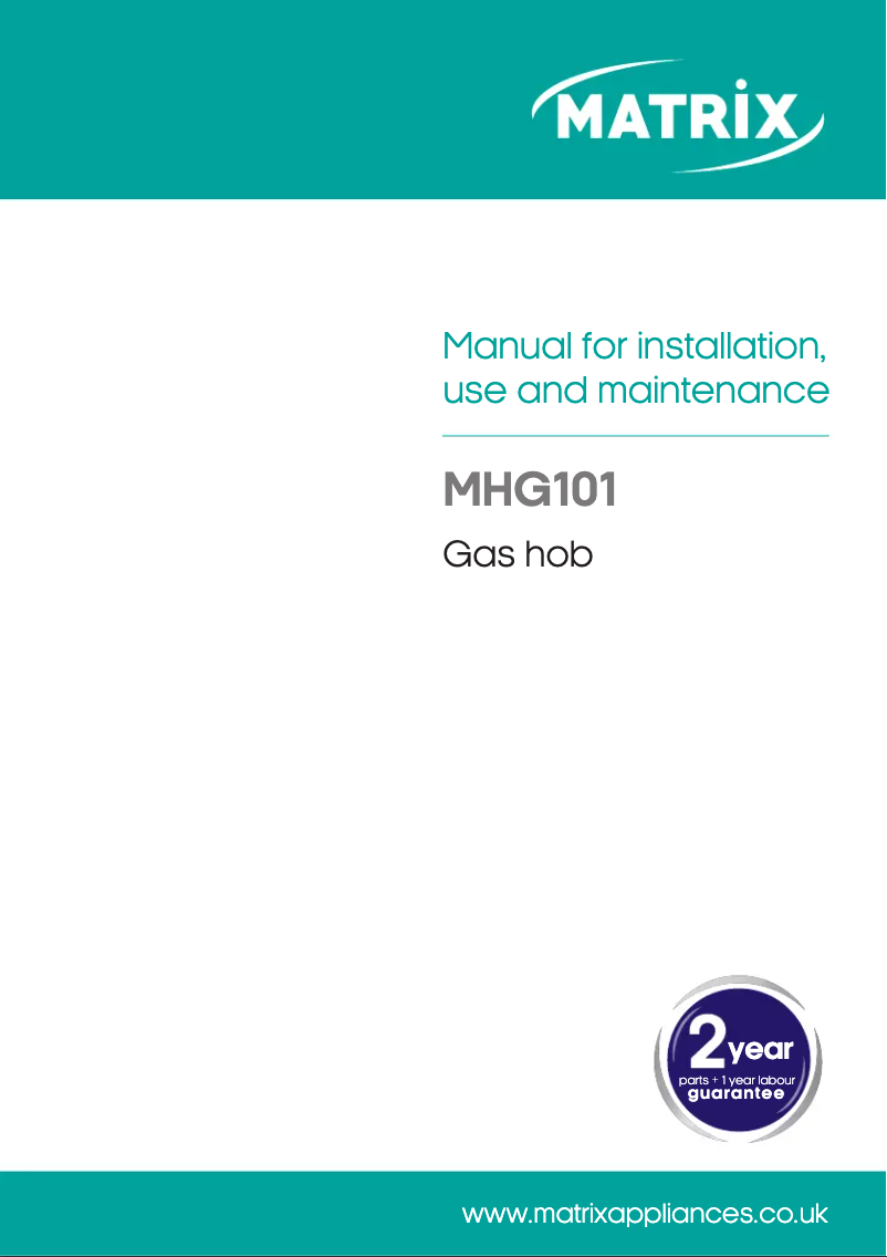 Página 1 del manual Manual de usuario Matrix MHG101SS