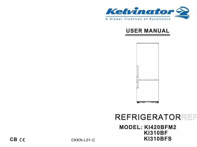 Page 1 de la notice Manuel utilisateur Kelvinator KI310BF