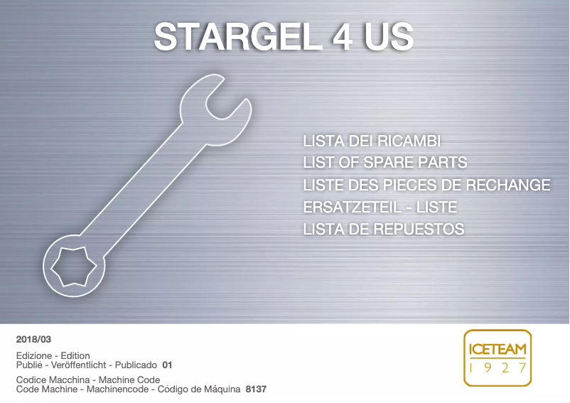 Page n°1 - Manuel utilisateur Cattabriga Stargel 4