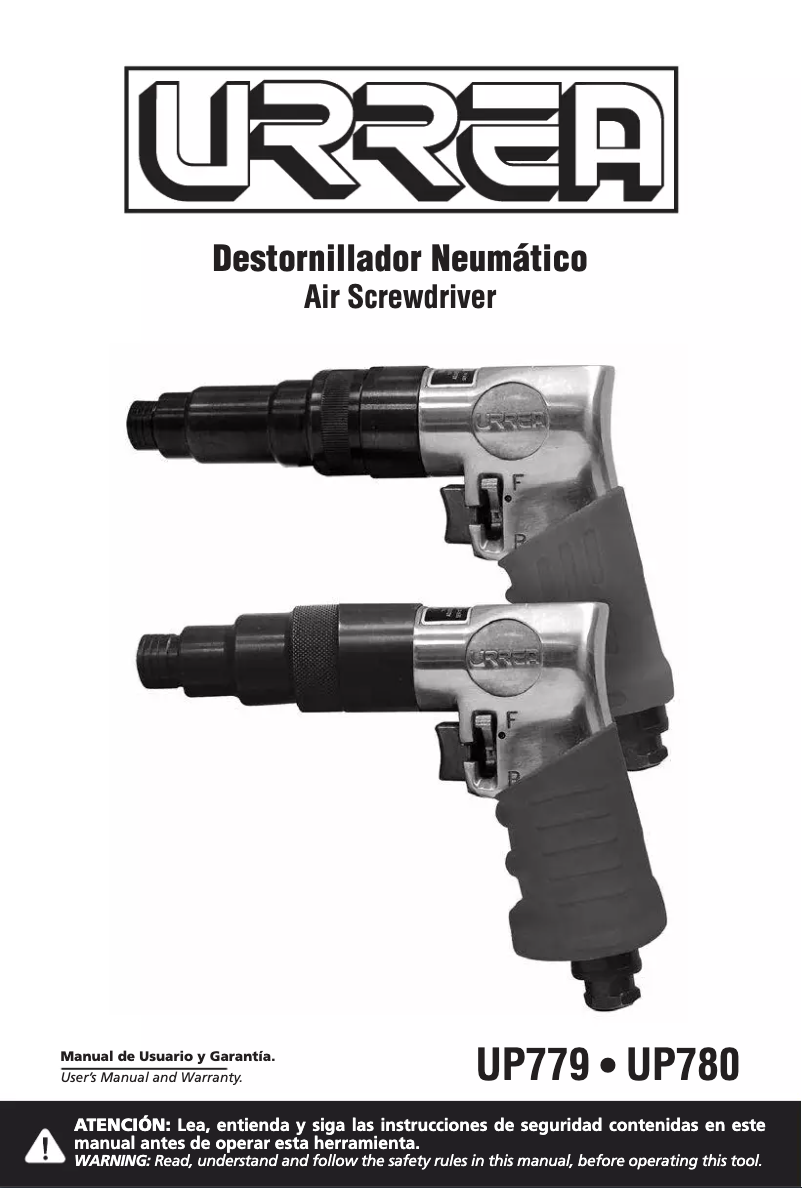 Page 1 de la notice Manuel utilisateur Urrea UP780