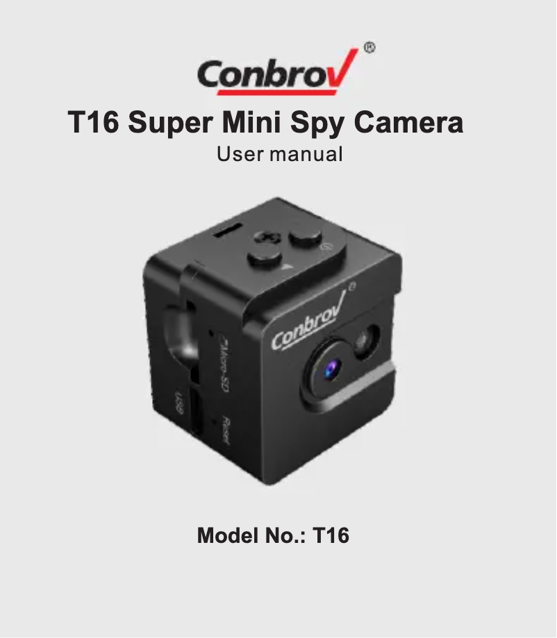 Page 1 de la notice Manuel utilisateur Conbrov T16