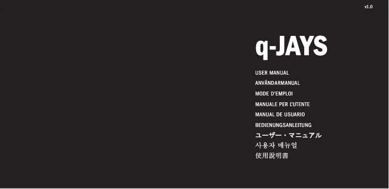 Page 1 de la notice Manuel utilisateur JAYS q-JAYS