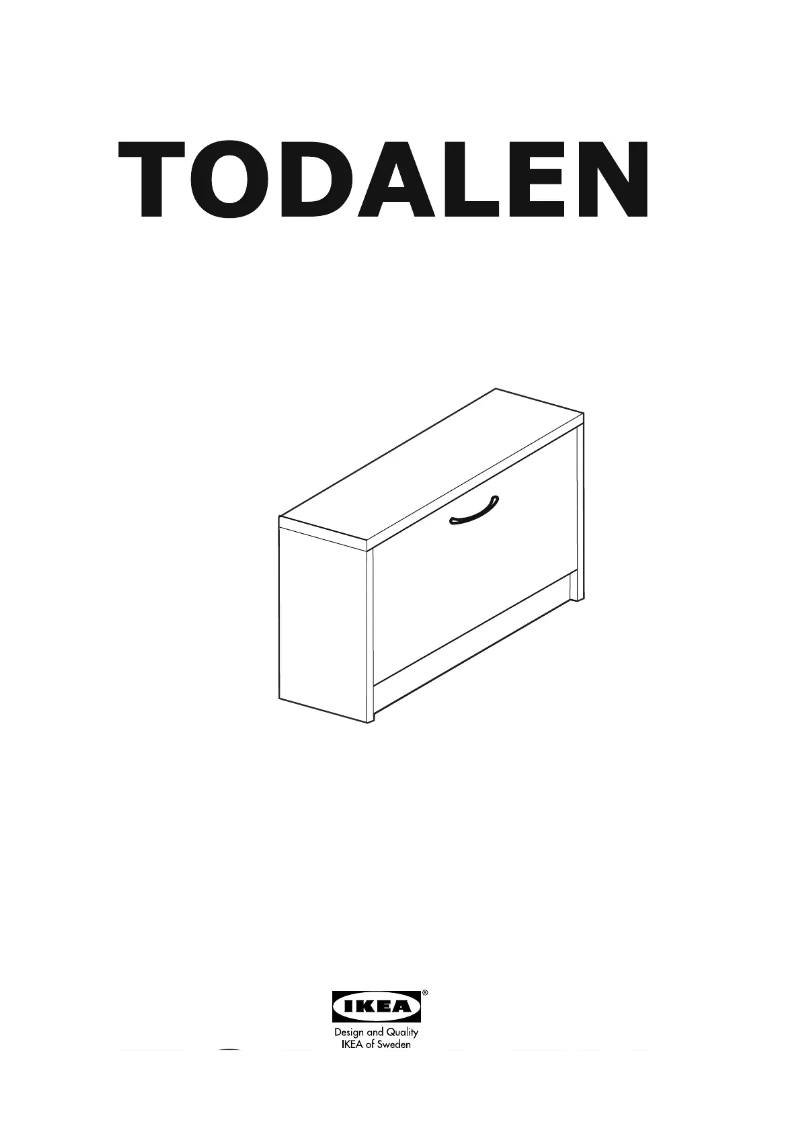Page 1 de la notice Manuel utilisateur Ikea TODALEN