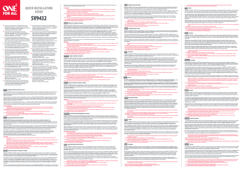 Image de la première page du manuel de l'appareil SV 9432