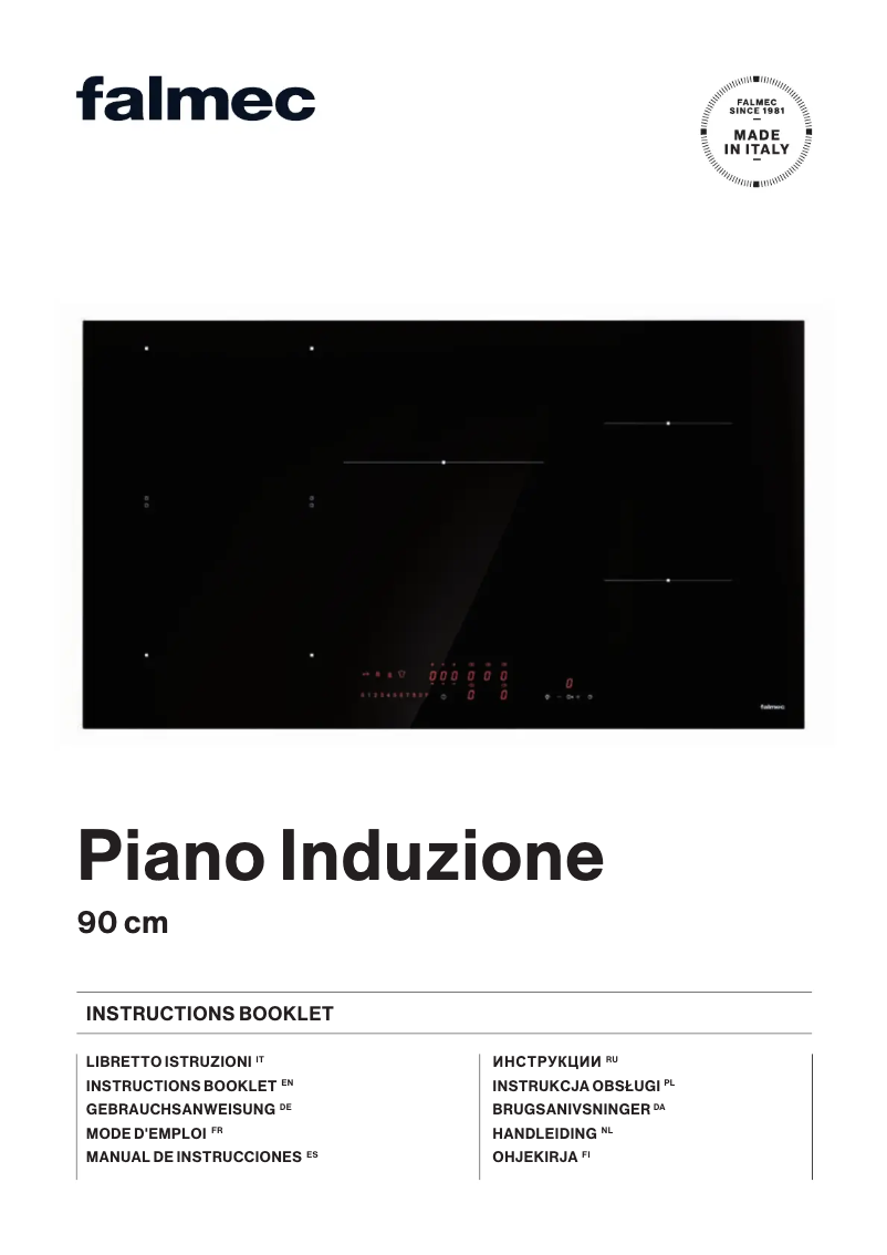 Image de la première page du manuel de l'appareil Induction Hob 90 cm