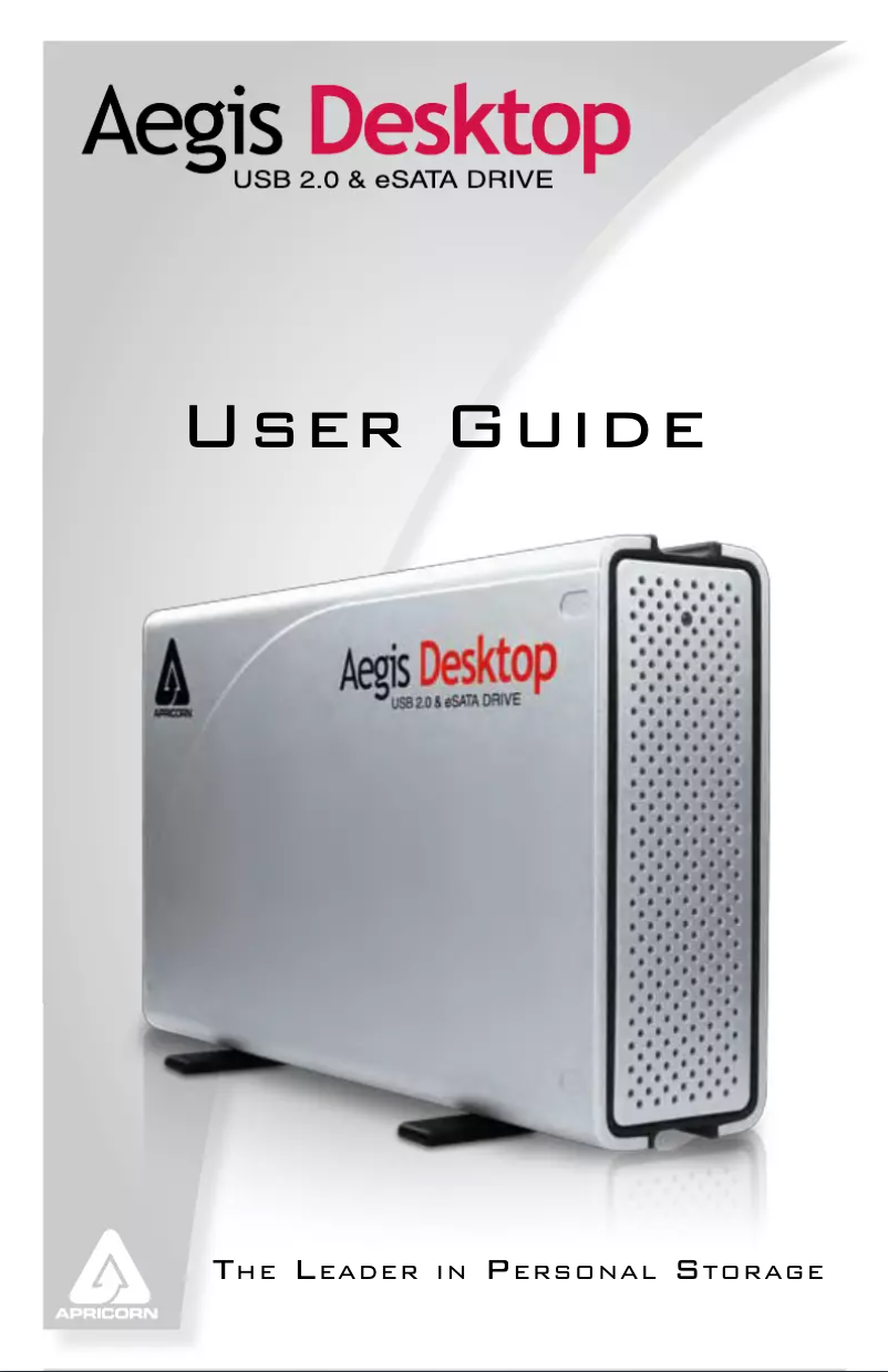 Page 1 de la notice Manuel utilisateur Apricorn ADT-1500