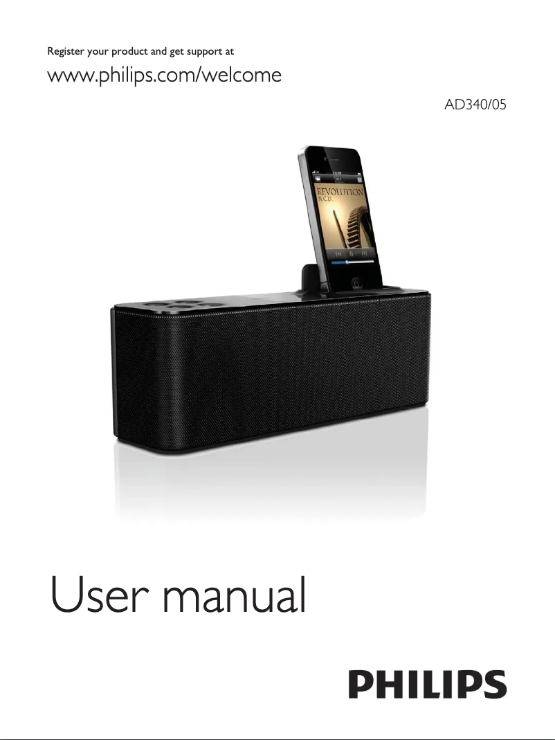 Image de la première page du manuel de l'appareil AD340