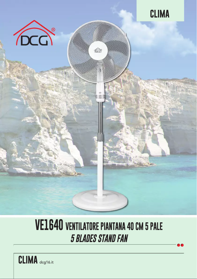 Página 1 del manual Manual de usuario DCG VE1640