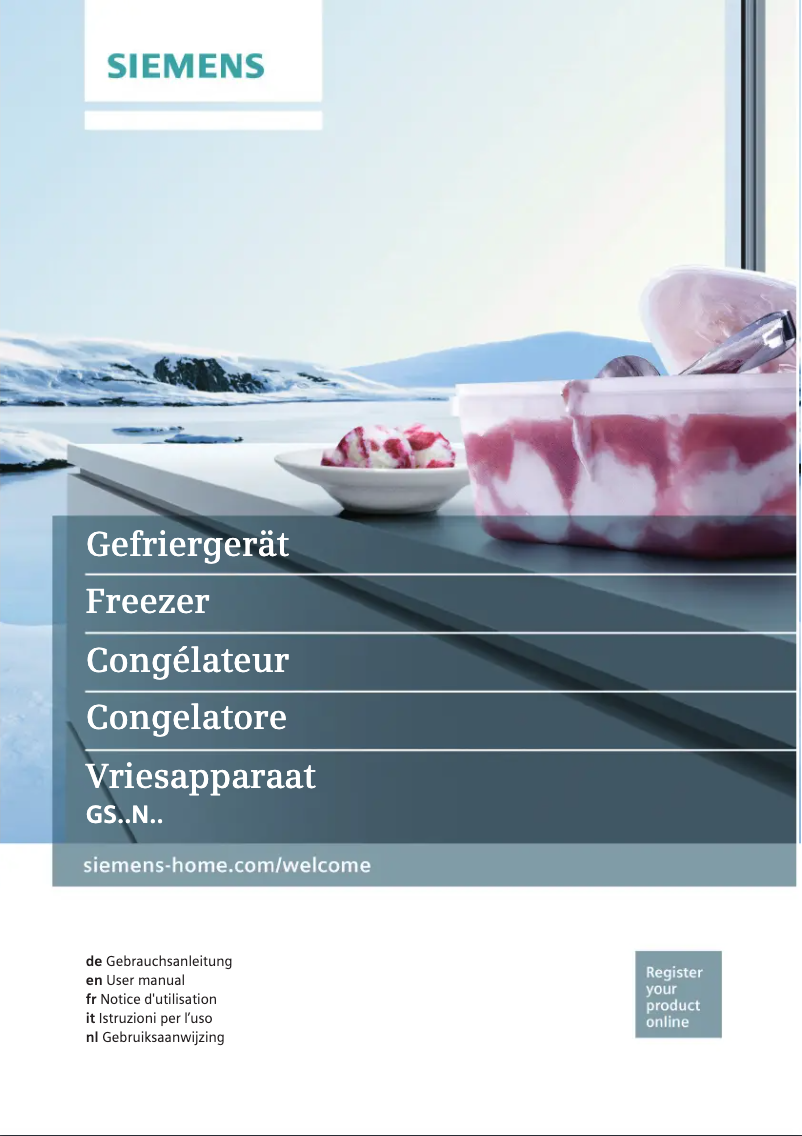 Image de la première page du manuel de l'appareil GS36NAW40