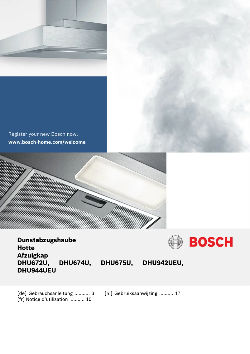 Page 1 de la notice Manuel utilisateur Bosch DHU674U
