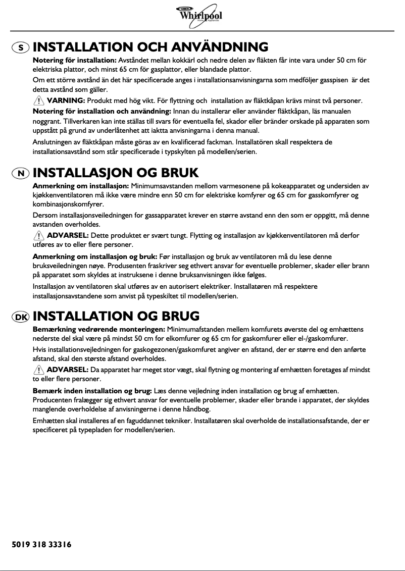 Imagen de la primera página del manual del dispositivo AKR 502 WH