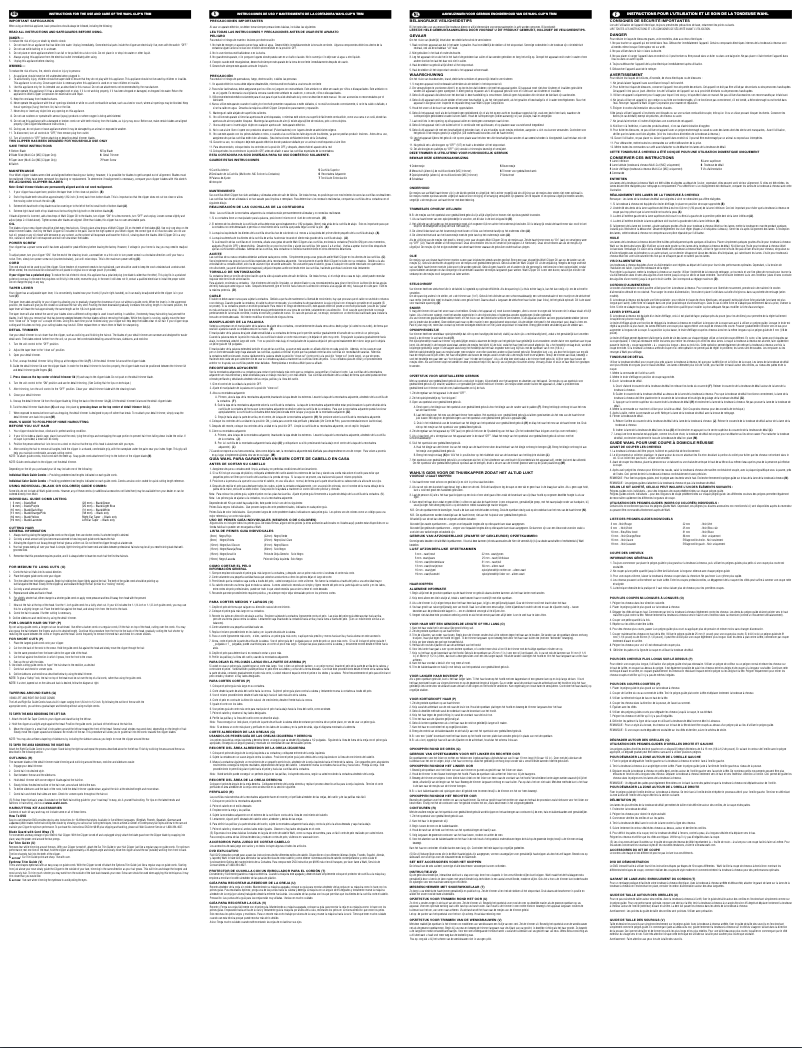 Page n°1 - Manuel utilisateur Wahl Clip & Trim