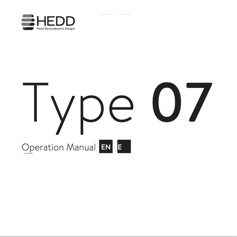 Image de la première page du manuel de l'appareil Type 07