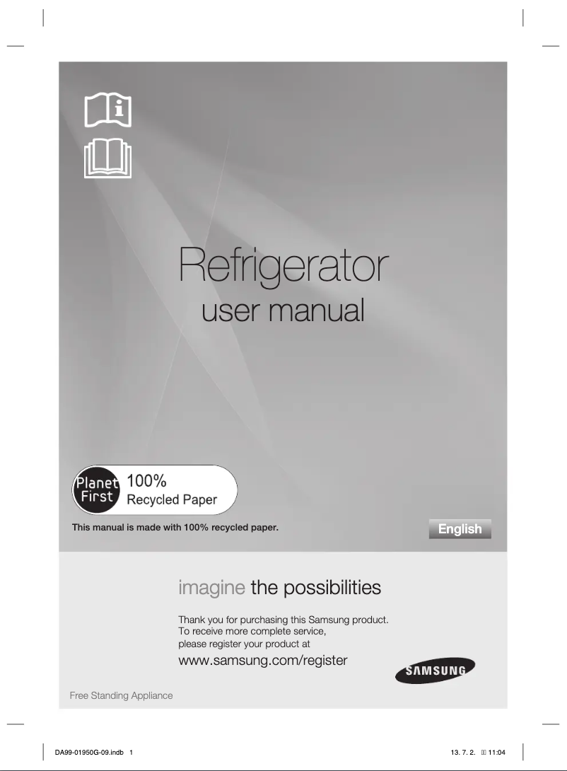 Page n°1 - Manuel utilisateur Samsung RR82EESW