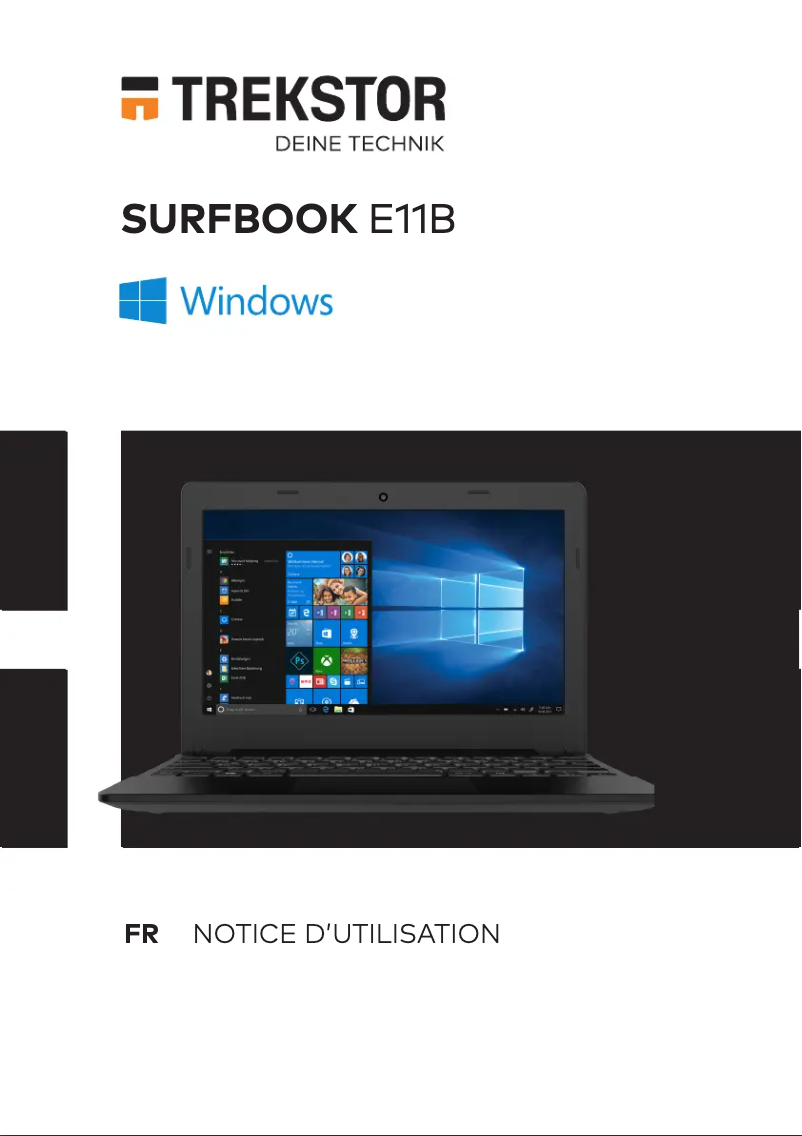 Image de la première page du manuel de l'appareil Surfbook E11B
