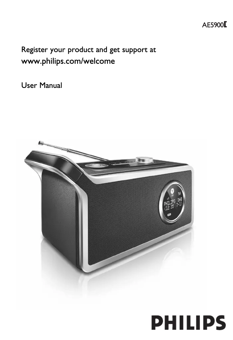 Page 1 de la notice Manuel utilisateur Philips AE5900