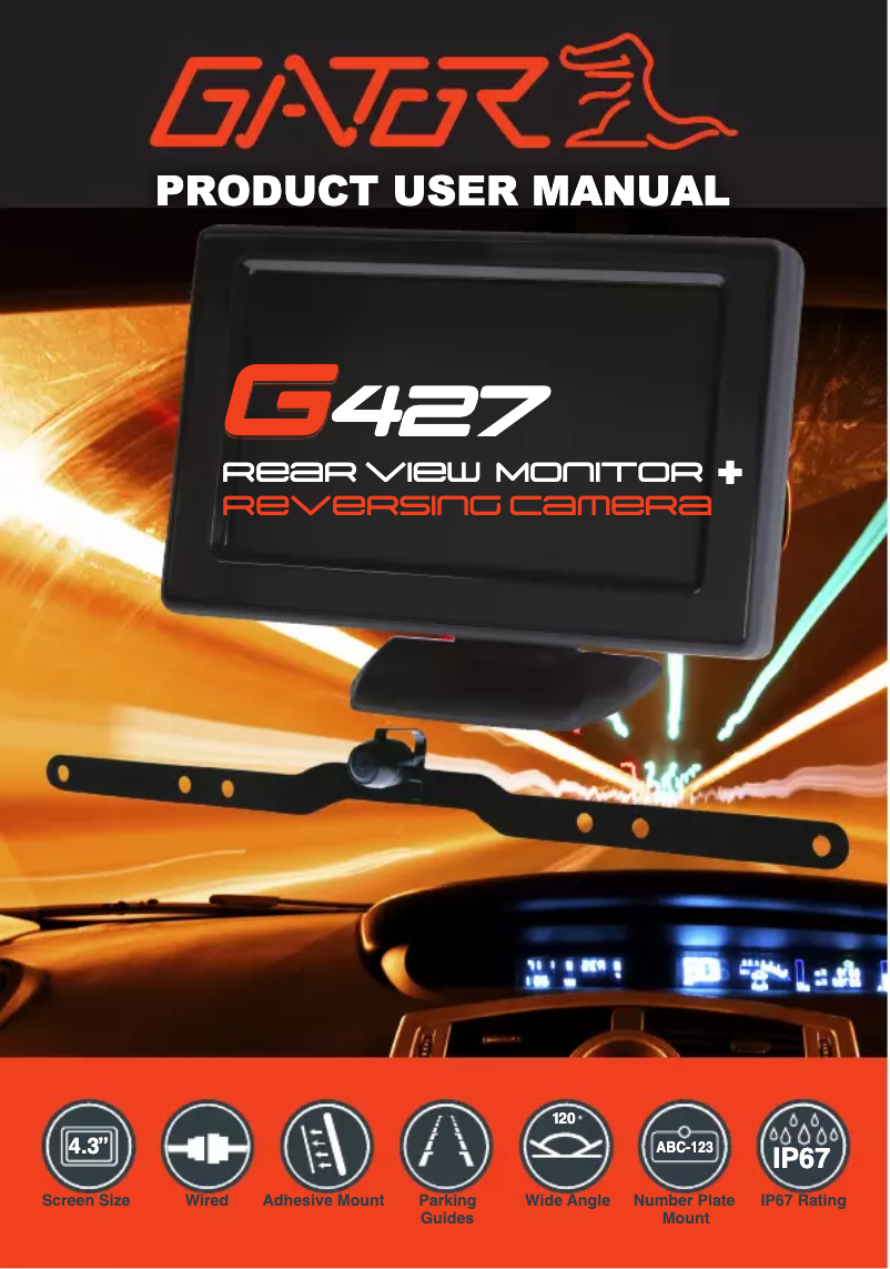 Image de la première page du manuel de l'appareil G427