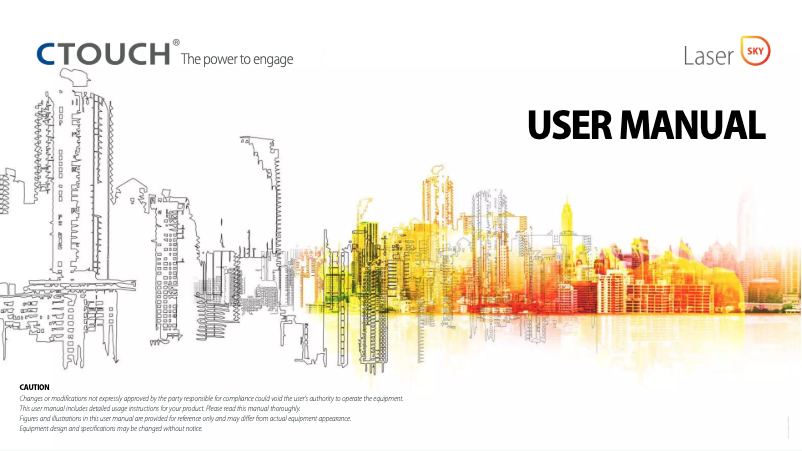 Page 1 de la notice Manuel utilisateur CTOUCH Laser Sky