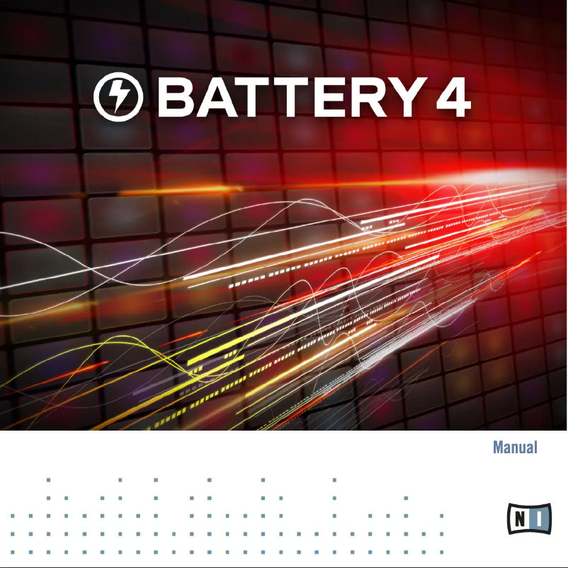 Page n°1 - Manuel utilisateur Native Instruments Battery 4