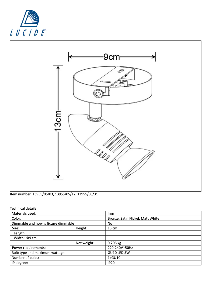 Image de la première page du manuel de l'appareil Caro 13955/05/31