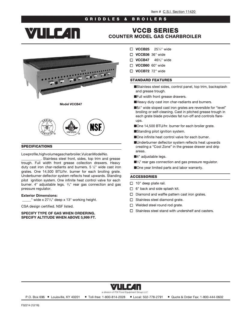 Image de la première page du manuel de l'appareil VCCB25