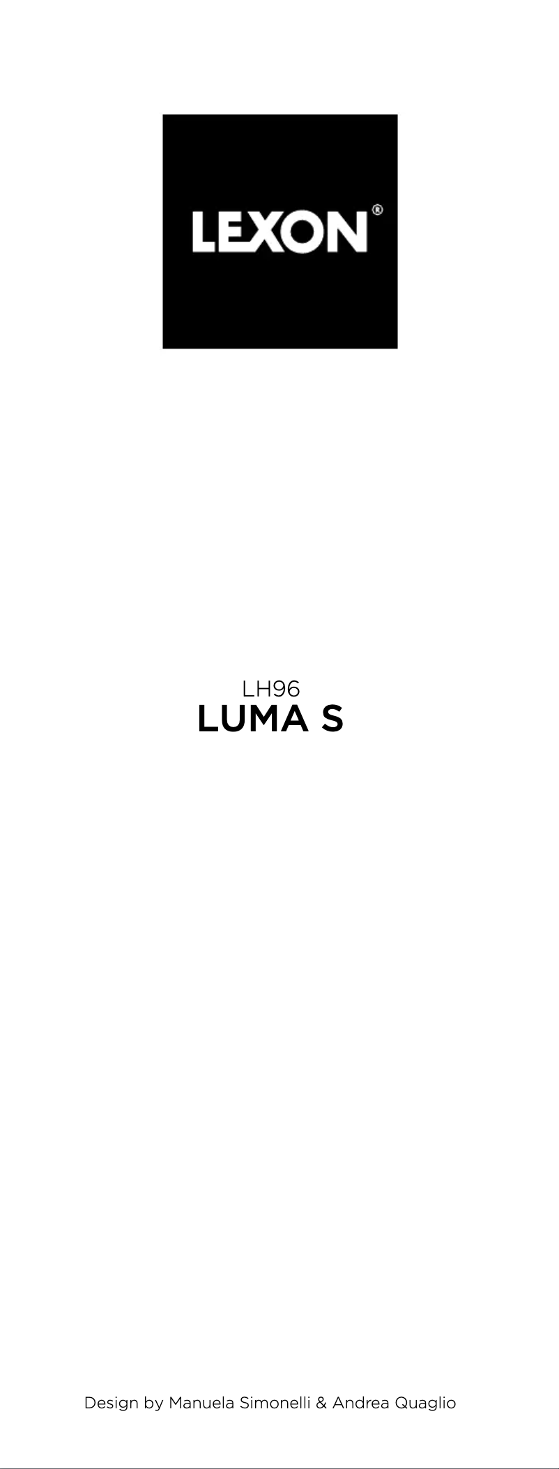 Image de la première page du manuel de l'appareil Luma S