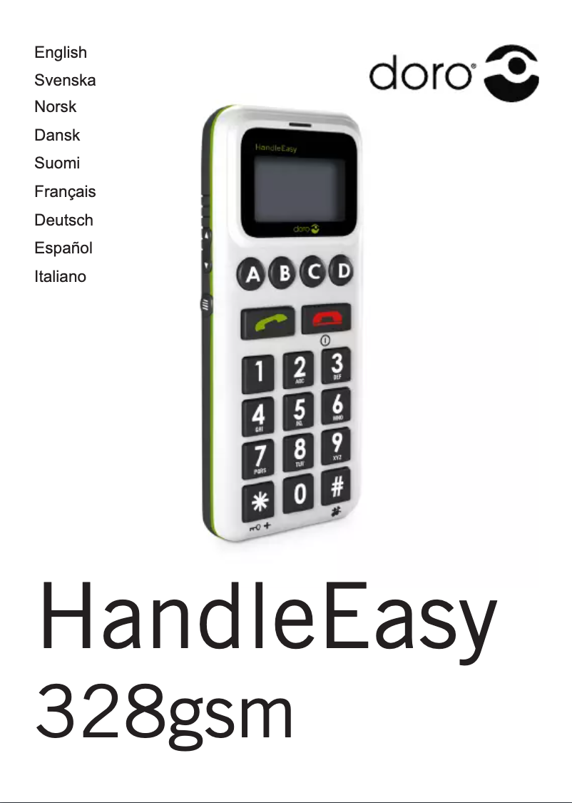 Page 1 de la notice Manuel utilisateur Doro HandleEasy 328gsm