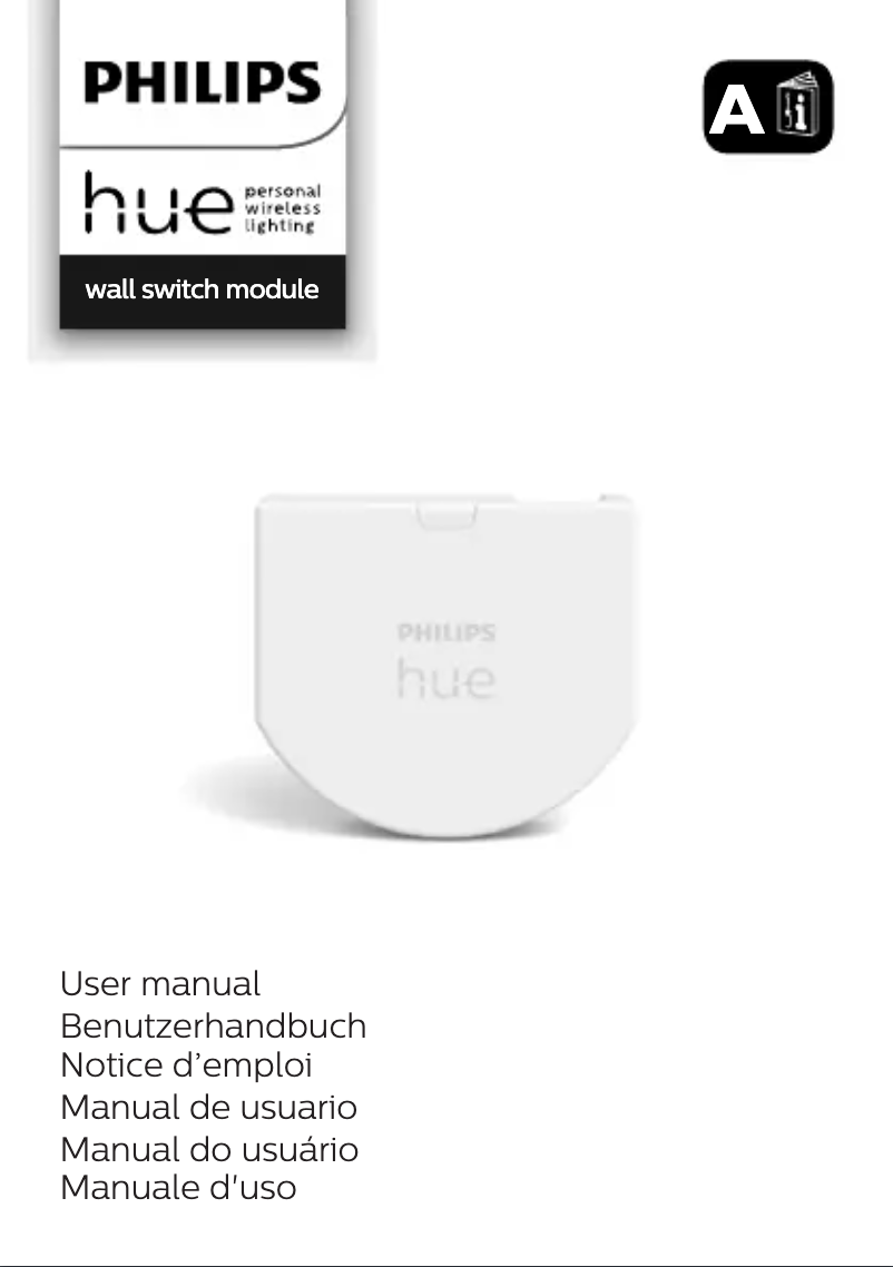 Page n°1 - Manuel utilisateur Philips Hue wall switch module
