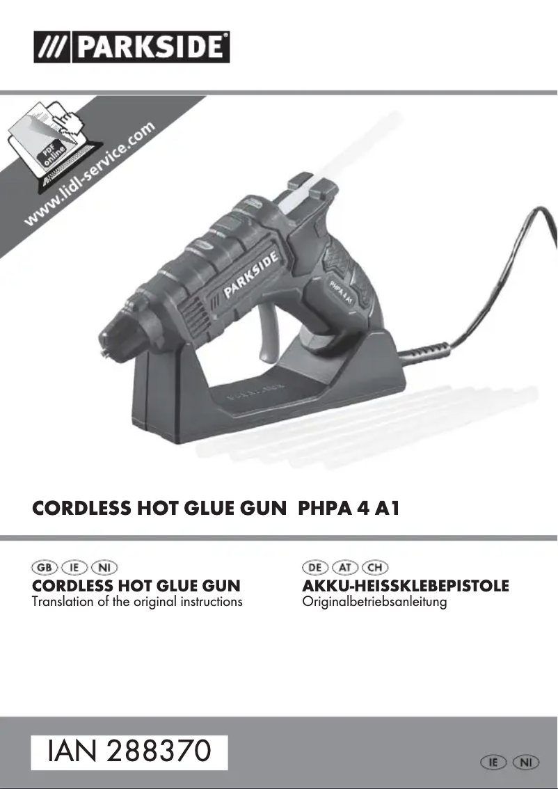 Image de la première page du manuel de l'appareil PHPA 4 A1