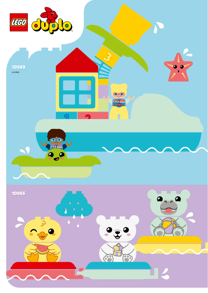 Page n°1 - Consignes visuelles Lego Duplo 10989