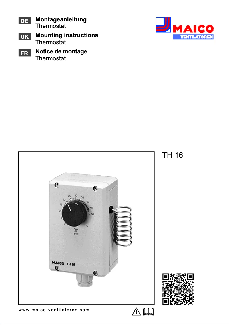 Image de la première page du manuel de l'appareil TH 16