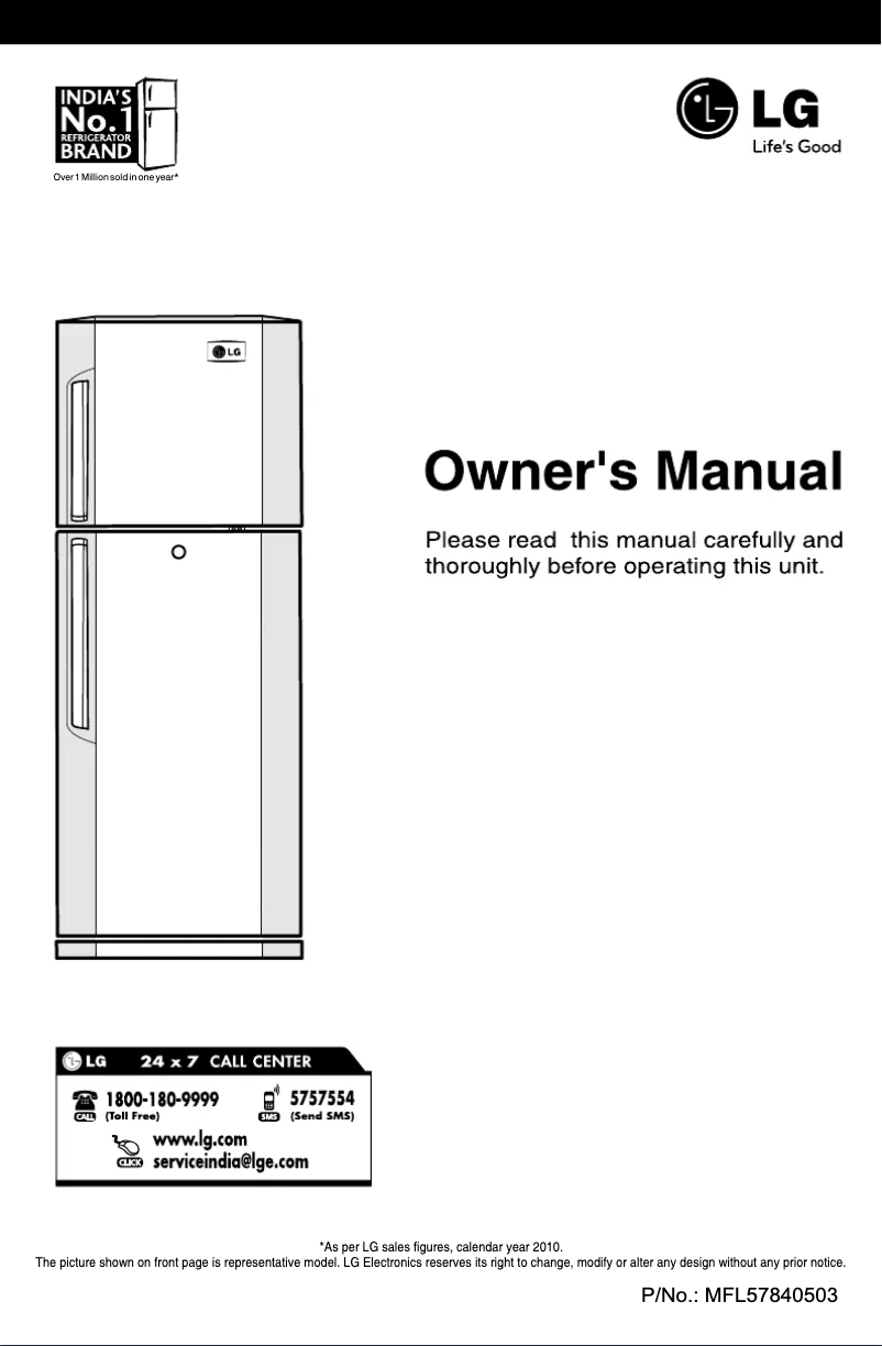 Page n°1 - Manuel utilisateur LG GL-305VM5