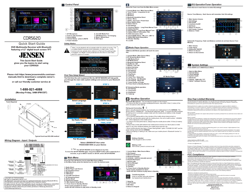 Image de la première page du manuel de l'appareil CDR5620