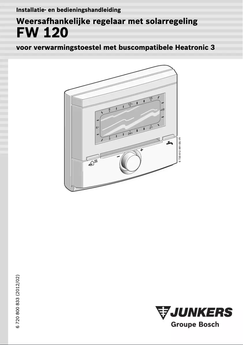 Page 1 de la notice Manuel utilisateur Junkers FW 120