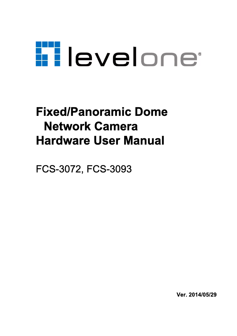 Page 1 de la notice Manuel utilisateur LevelOne FCS-3093