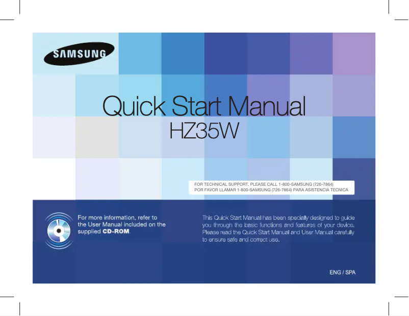 Image de la première page du manuel de l'appareil HZ35W